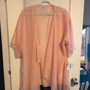 Monroe Peach with Polka Dots Size Large